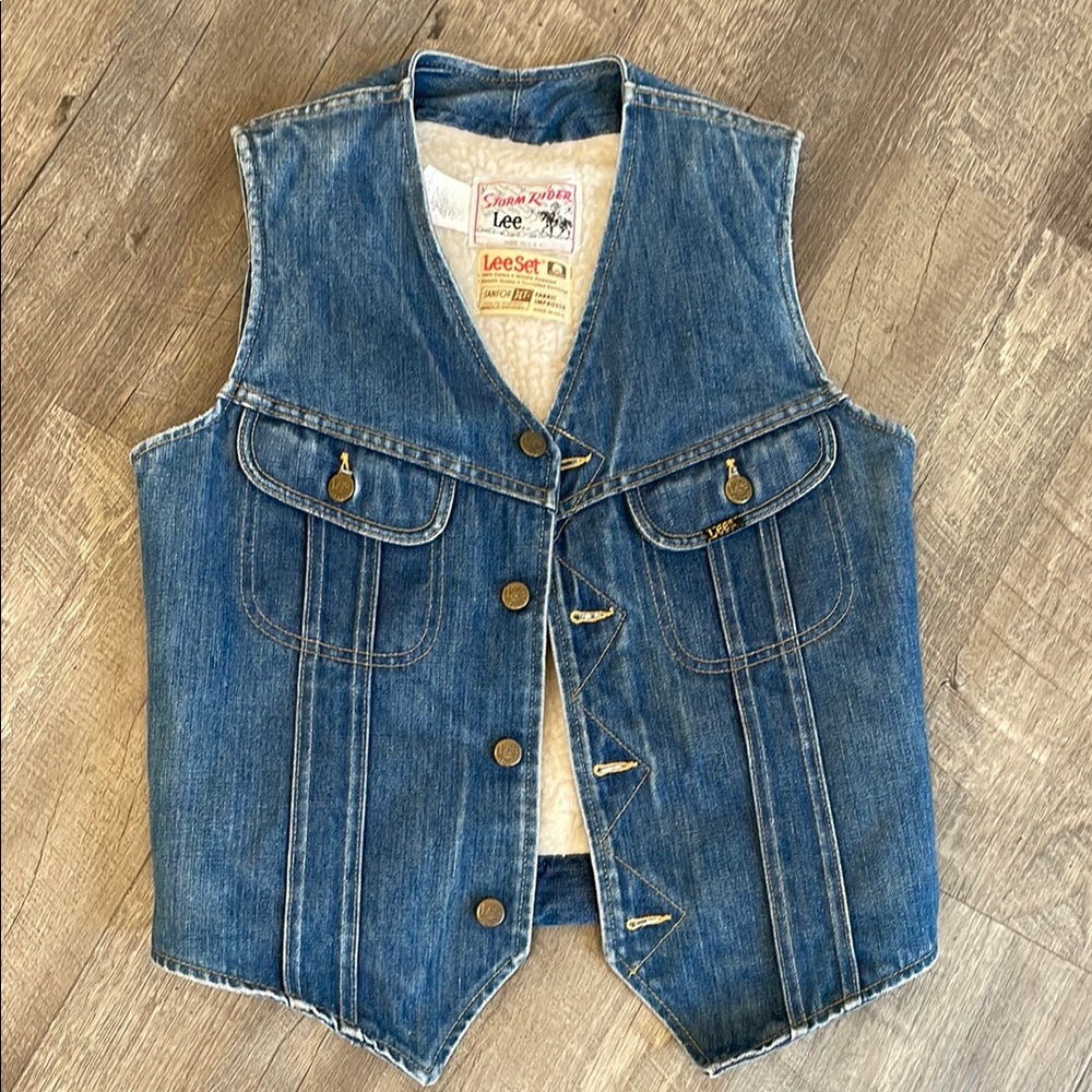 Vintage Lee Storm Rider Denim Vest